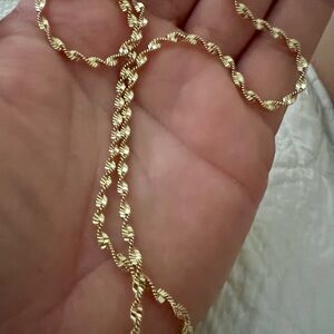 Laminated 18” Twisted Rope Necklace